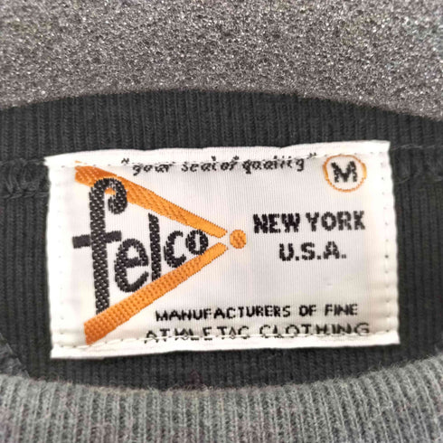 フェルコ FELCO 日本製 前v カレッジスウェット メンズ import:M